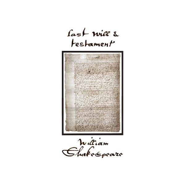 Le testament de William Shakespeare