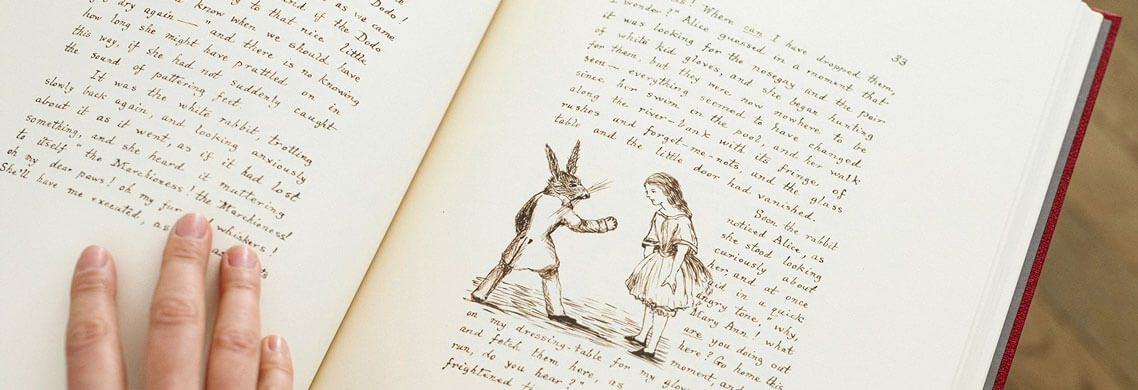 Alice no país das maravilhas, o manuscrito de Lewis Carroll